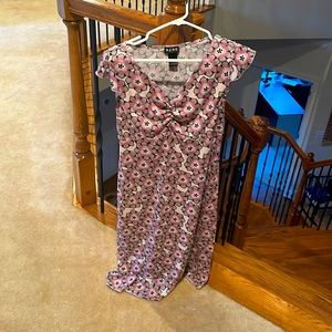 Vintage purple and floral dress